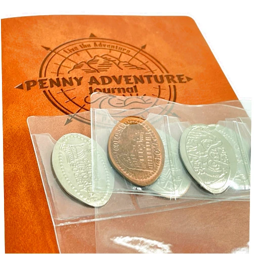 Pennybandz 2 Pack - Coin Collecting Sheets to expand The Penny Journal by Pennybandz to Hold More of Your Coin Collection! (2 Pack of Pressed Coin Sheets to Hold 72 Oversized Pressed Coins like Quarters Nickels and Euros)