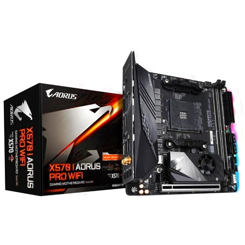 GIGABYTE X570 I AORUS Pro Wi-Fi (AMD Ryzen 3000/X570/Mini-Itx/PCIe4.0/DDR4/USB 3.1/Realtek ALC1220-Vb/DisplayPort 1.4/2xHDMI 2.0B/RGB Fusion 2.0/Gaming Motherboard)