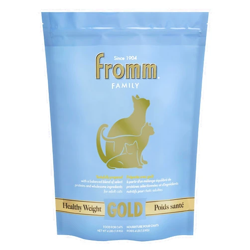Fromm Healthy Weight Gold Dry Cat Food - Weight Management Cat Food for Adult & Senior Cats - Chicken Recipe - 4 lb