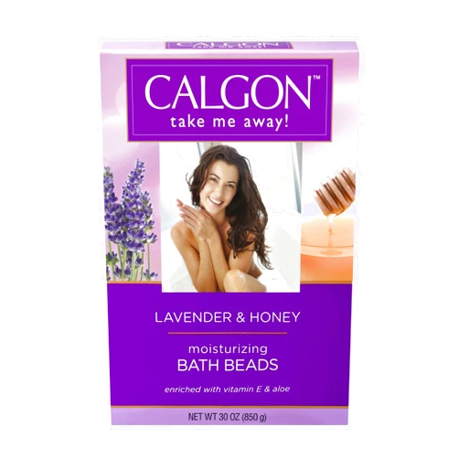 Calgon Ultra-Moisturizing Bath Beads, Lavender & Honey, 30 oz
