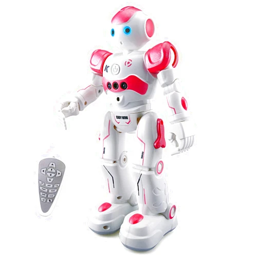 WEECOC RC Robot Toys Gesture Sensing Smart Robot Toy for Girls Can Singing Dancing Speaking Christmas Birthday (Pink)