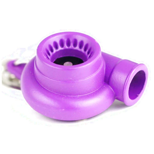 maycom® Creative Spinning New Turbo Turbocharger Keychain Key Chain Ring Keyring Keyfob (Purple Color)