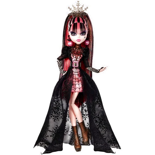 Monster High Draculaura Doll, Special Howliday Edition, Pink and Black Gown, High Fashion, Holiday Collection, Gifts for Girls and Boys