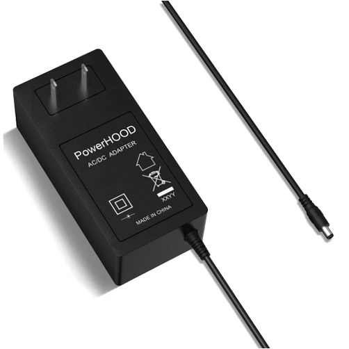 PowerHOOD 12V AC Adapter Charger for Tascam US-16x08 DP-32SD DP-24SD DR-680MKII DR-680MK2 DR-680 MKII USB Audio/MIDI Interface DP32SD DP24SD 32 24 Track Digital Portastudio Recorder 12VDC Power Supply