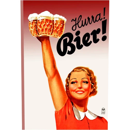 Artsy Canvas Harra! Bier! 16