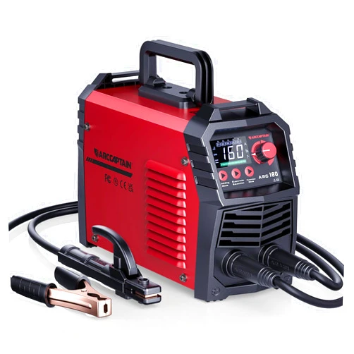 ARCCAPTAIN Upgraded 110V/220V Stick Welder, [Large LED Display] 160A ARC/Lift TIG Welding Machine with Synergic Control, IGBT Inverter Portable MMA Welder Machine with Hot Start/Arc Force