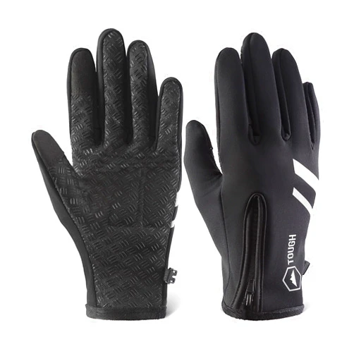Tough Outdoors Winter Cycling Gloves - Biking Gloves for Cold Weather - Winter Bike Gloves - Warm & Thermal Cycling Gloves - Touch Screen Gloves - Windproof Cold Weather Bike Gloves - Winter MTB, Dirt Bike Gloves