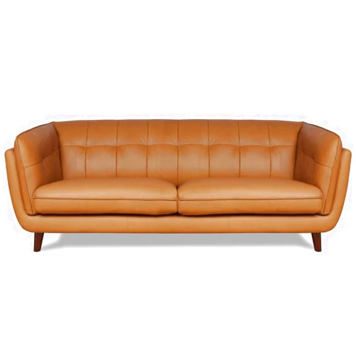 Hydeline Solana Top Grain Leather Sofa Couch, 88