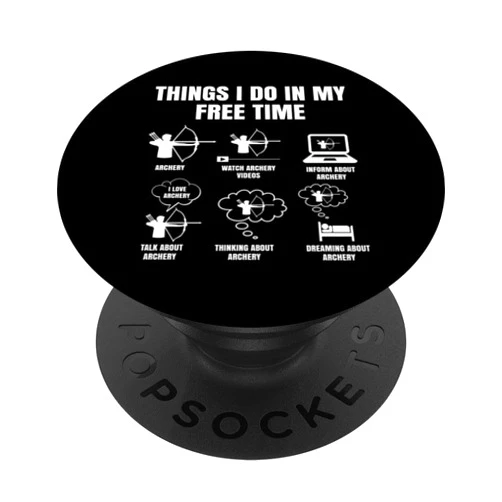 Tagesplan Bogenschütze Bogensport Geschenke & Co. Bow Things Die In Meine Freizeit Mache Archery PopSockets Standard PopGrip