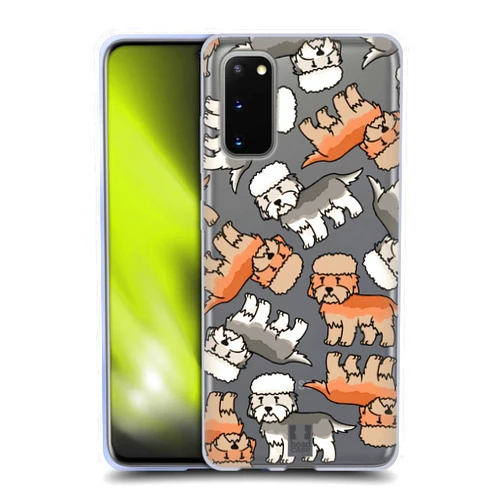 Head Case Designs Dandie Dinmond Terrier Dog Breed Patterns 17 Soft Gel Case Compatible with Samsung Galaxy S20 / S20 5G
