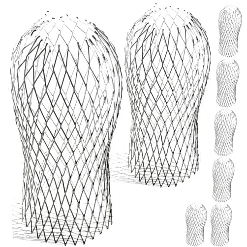 Calvana 8-Pack Aluminum Gutter Guard Filters - Weather-Resistant Leaf Strainers for Downspouts - Easy Install, Rust-Proof Mesh - 3.5