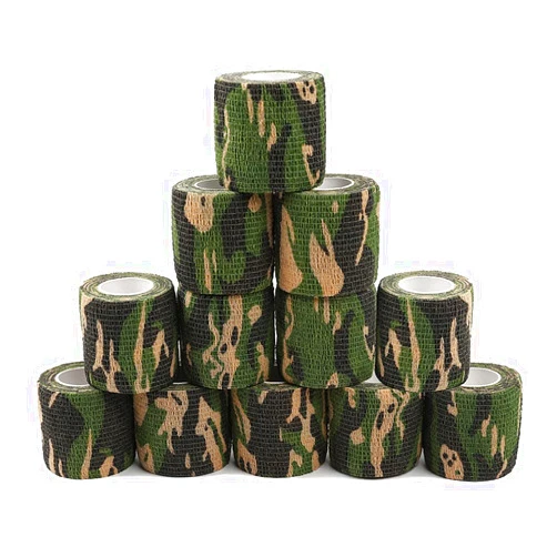 YWKXM 12 Pack Self Adhesive Bandage Wrap, Camouflage Cohesive Tape