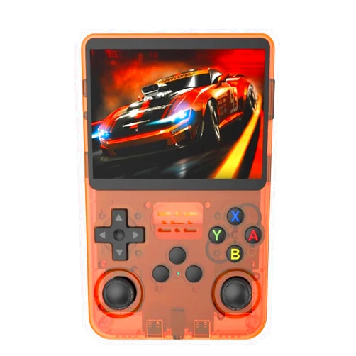 NDUP R36s Retro Handheld Game Console with 128G 3.5 Inch IPS Screen Built-in 20000+ Classic Games Open Source Linux System Portable Pocket Video Player with 3200mah Battery (BURGUNDY-128GB)