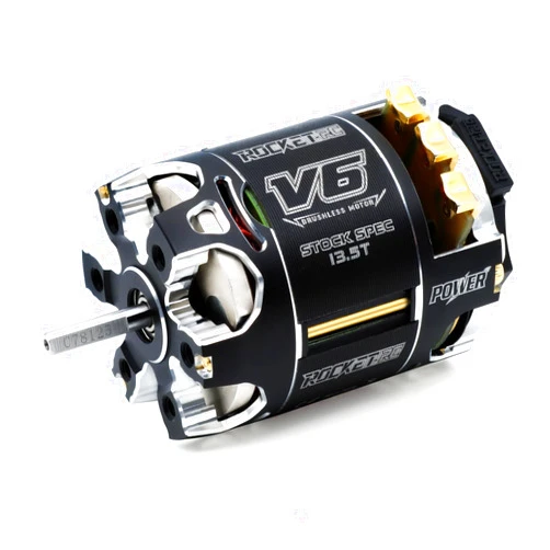 Surpass Hobby USA Surpass Hobby Rocket 540-V6-sensored Brushless 13.5Tkv Shaft5.0 Motor Use for 1:10 RC Racing Car (Shaft 5.0, 13.5T kv)