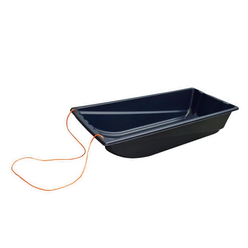 Outta Site Medium Sports Sled – Medium Heavy-Duty Utility Sled for Hauling Firewood, Deer, Duck and Goose Hunting, Ice Fishing Gear and Accessories – Black with Pull Rope
