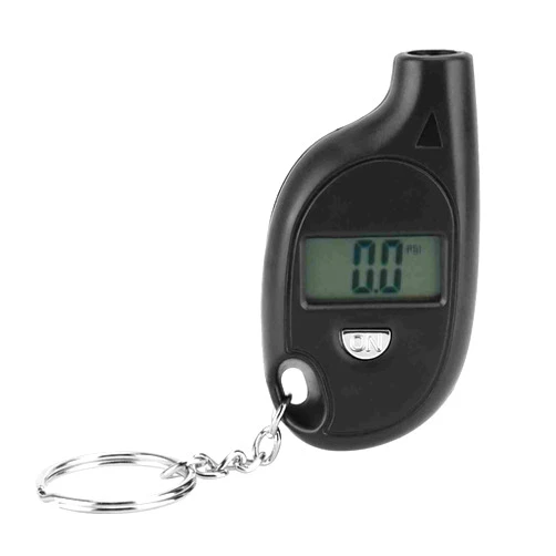Acouto Digital Tire Pressure Gauge 5-150PSI, Mini Digital LCD Tire Gauge for Tire Pressure, Tyre Air Pressure Gauge Tester with Keychain, PSI, Kpa, Bar, Kg/cm²