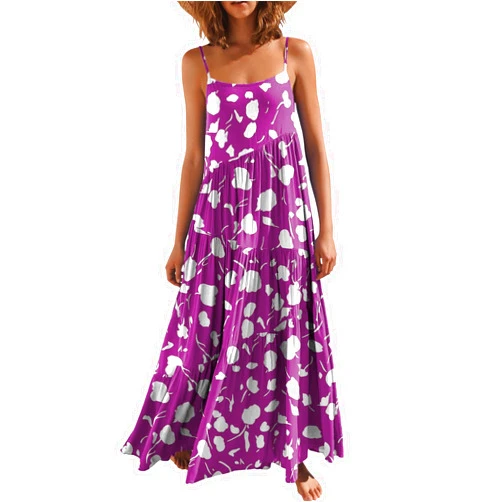 ANRABESS Women Summer Casual Loose Sleeveless Sundress Spaghetti Strap Flowy Boho Linen Beach Vacation Maxi Long Dress 2024