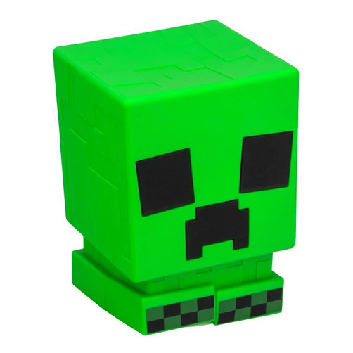 Paladone Minecraft Creeper SquishyGlo Silicone Light, Officially Licensed Cordless & Rechargeable Gaming Lamp for Kids and Teens, Bedroom Décor, Collectible Merchandise, Green