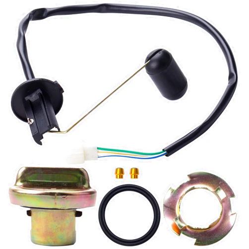 CIOM 3-Wire Fuel Tank Level Sensor and Universal Fuel Tank Cap for GY6 139QMB 152QMI 157QMJ CN250 Elite CH250 Big Ruckus Baja Hammerhead 250 ATV Go Kart Scooter Kazuma Rokata