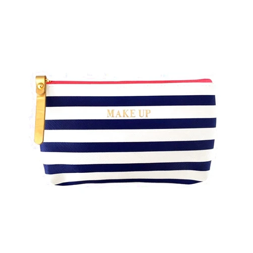 Bombay Duck All Aboard-Make Up Bag, Navy/White Navy/White All Aboard! - Make Up Bag