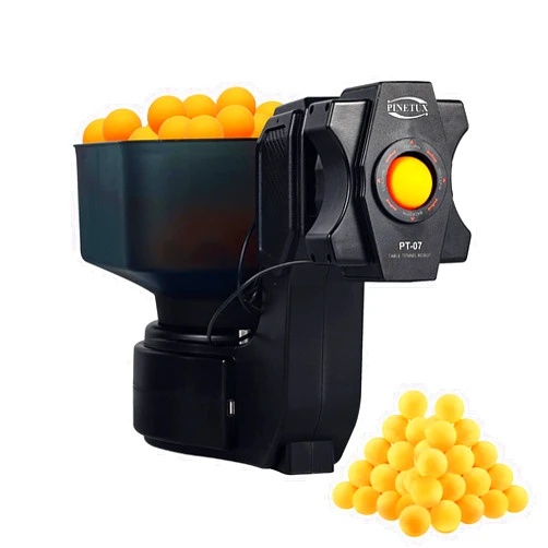 ZXMOTO Table Tennis Robot with 9 Different Spin Balls, Upgrade Ping Pong Robot Feeder for Tennis Players Lovers Starters, Automatic Ping Pong Ball Machine for Training