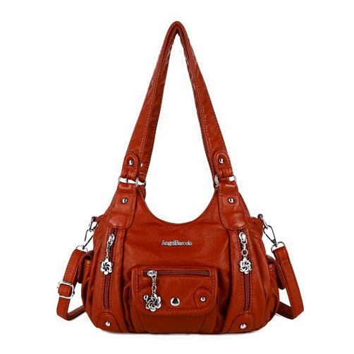 Angel Kiss Large Hobo Bags for Women Crossbody Bag Travel Shoulder bag Roomy Multi-functional Vegan Leather Satchel ToteÖ