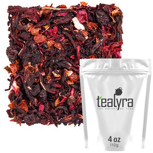 Tealyra - Cherry Goddess - Fruity Herbal Loose Leaf Tea - Caffeine-Free - Vitamin Rich - Hot and Iced - All Natural - 110g (4-ounce)