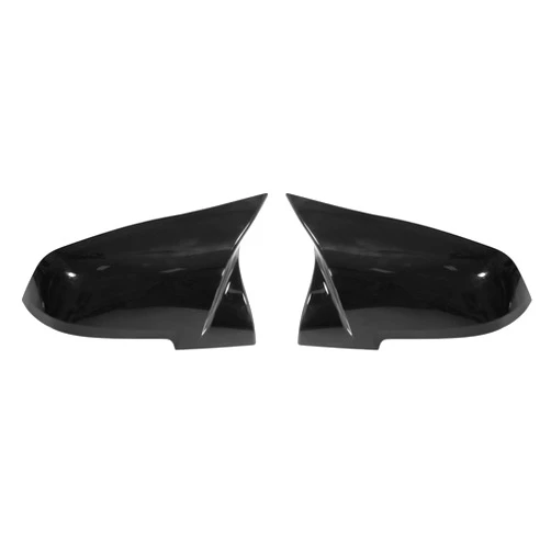 X AUTOHAUX Pair Car Exterior Rear View Mirror Covers Cap Replacement for BMW F20 F22 F23 F30 F31 F32 F33 F36 F87 M2 Gloss Black