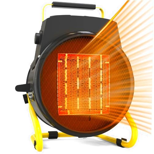 AOBMAXET Outdoor Heaters for Patio - 1500W Portable Electric Garage Heater with 2S Fast Heating, Overheat Protection, Patio Heaters for Outdoor, Greenhouse, Room, Garage, Tent, Indoor Use, Black
