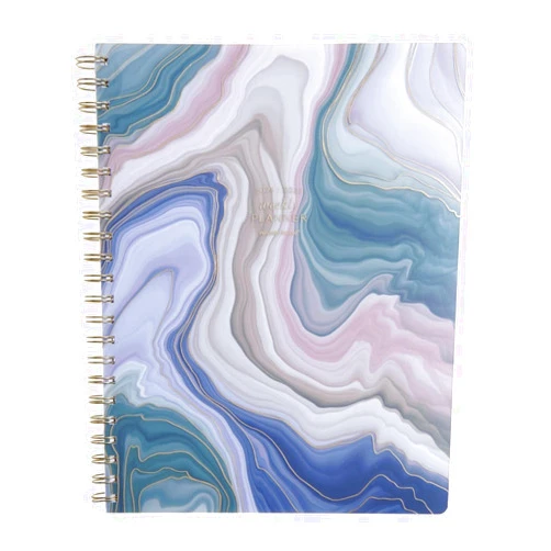 russell+hazel 2024-2025 (July 2024-June 2025) Weekly Agate Spiral Planner, 15 Month Calendar, 9.125” x 11.25”