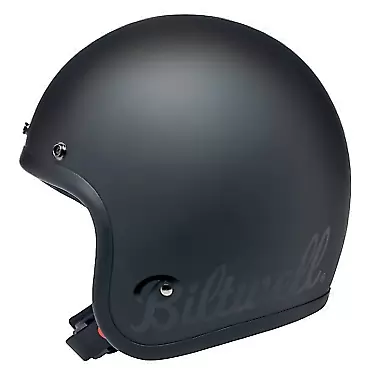 Biltwell Bonanza 3/4 Open Face DOT Helmet Flat Black Factory X-Large