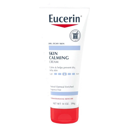 Eucerin Skin Calming Cream - Full Body Lotion for Dry, Itchy Skin, Natural Colloidal Oatmeal Enriched - 14 oz. Tube