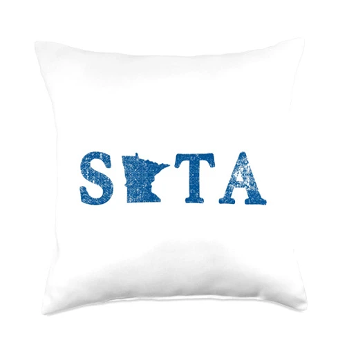MinnesotApparel Minnesota Pride 'Sota Throw Pillow, 18x18, Multicolor