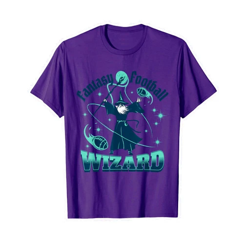 Fantasy Football Draft Party Apparel Fantasy Football Wizard League Champion T-Shirt