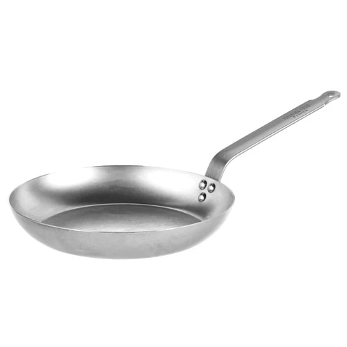 Mauviel M'Steel Black Carbon Natural Nonstick Frying Pan With Iron Handle, 11-in, Suitable For All Cooking Surfaces, Made in France