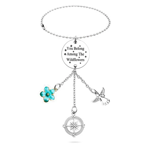 Heigebi Inspirational Car Rear View Mirror Pendant Car Pendant Rearview Mirror Decoration Hanging Flowers Lover Gift Encouragement Gift for Women Girls Birthday Christmas Graduation Motivational Gifts for Her