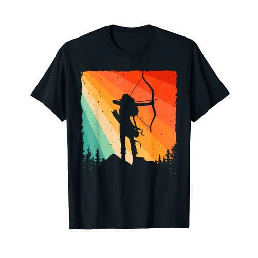Cool Retro Archery Gift Archer Accessories & Stuff Cute Archery Design For Men Women Kids Archer Archery Lovers T-Shirt