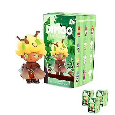 POP MART Dimoo Fairy Tale Series-3PC Blind Box Toy Box Bulk Popular Collectible Random Art Toy Hot Toys Cute Figure Creative Gift, for Christmas Birthday Party Holiday Fairy Tale 3 Boxes