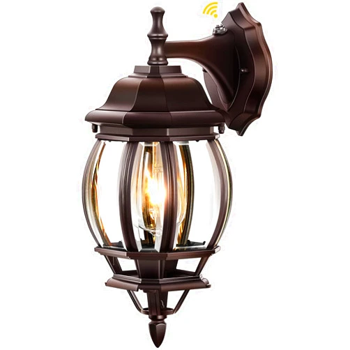VIANIS Dusk to Dawn Outdoor Wall Lights, Oil Rubbed Bronze Exterior Lighting Fixtures Wall Mount for House, Farmhouse Outdoor Wall Sconce Lantern for Porch, Anti-Rust Outside Coach Lights for Garage