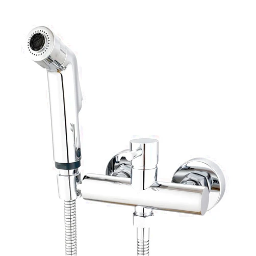 Ownace Bathroom Toilet Bidet Sprayer Set with Hot and Cold Mixing Valve Strong Water Chrome
