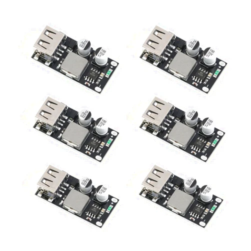 EC Buying 6Pcs DC-DC USB Buck Converter Step Down Module 6-32V 12V 24V to 5V QC 3.0 QC2.0 Power Supply Voltage Regulator USB Mobile Phone Charging Board FCP Volt Transformer Board