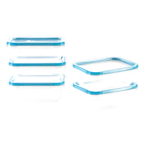 Snapware Total Solution 10-Pc Plastic Food Storage Containers Set, 3-Cup Rectangle Meal Prep Container, Non-Toxic, BPA-Free Lids with 4 Locking Tabs, Microwave, Dishwasher, and Freezer Safe