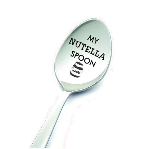 LYF Collection My Nutella Spoon-8 Inch Spoon Designed for Nutella Lover- Under £10- Presents for Him/Presents for Her-Perfect Present for a Sweet Tooth
