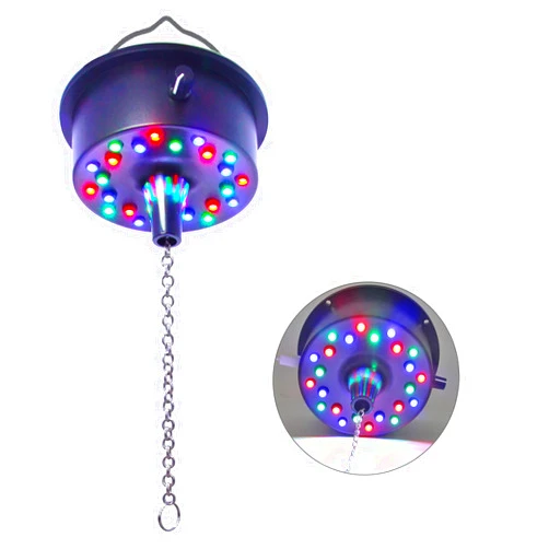 DGLIANYA 5 RPM-9 RPM Adjustable Mirror Ball Rotating Motor with 24 RGB Led Light for 4 6 8 12