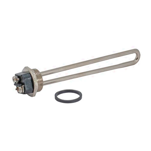 Eastman 120V x 2000W Straight Electric Water Heater Element High Watt Density, Hot Water Heating Element with Copper Sheath, Screw Mount & Gasket, 60124N