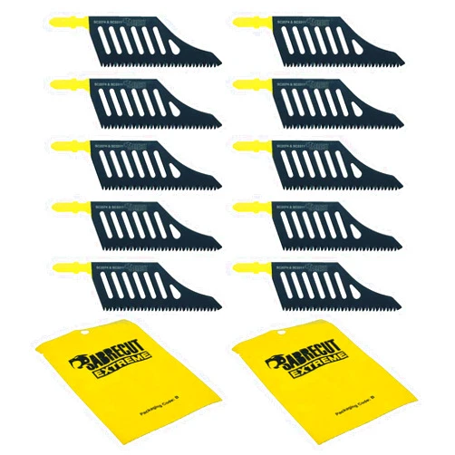 SabreCut 10 x SabreCut JSSC2074_10 T Shank HCS Wood Flush Cutting DT2074 Jigsaw Blades For Dewalt, Bosch and many others