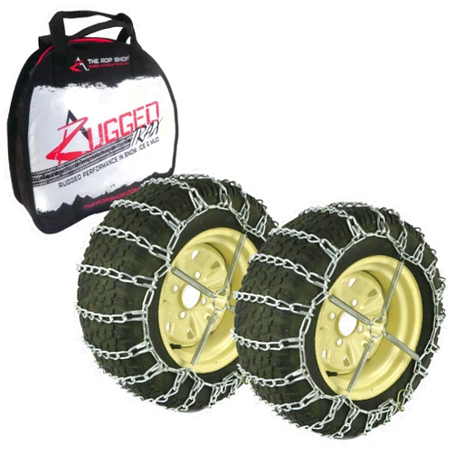 The ROP Shop 2 Link TIRE Chains & TENSIONERS 13x5x6 for Garden Tractors/Riders/Snowblower