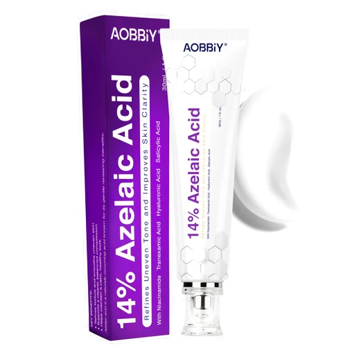 AOBBIY Azelaic Acid Cream for Face – Tone Refining Facial Cream for Skin Clarity & Smoother-Looking Skin, 1 oz