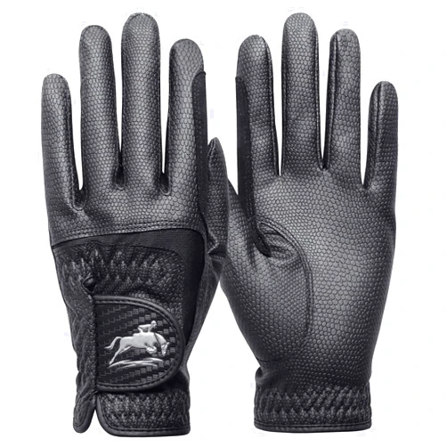 FINGER TEN Horse Riding Gloves Women Premium Pu Leather Equestrian Horseback Comfortable Grip Ladies Girls Glove Lightweight Breathable Touchscreen Stretchable for Outdoor Sport