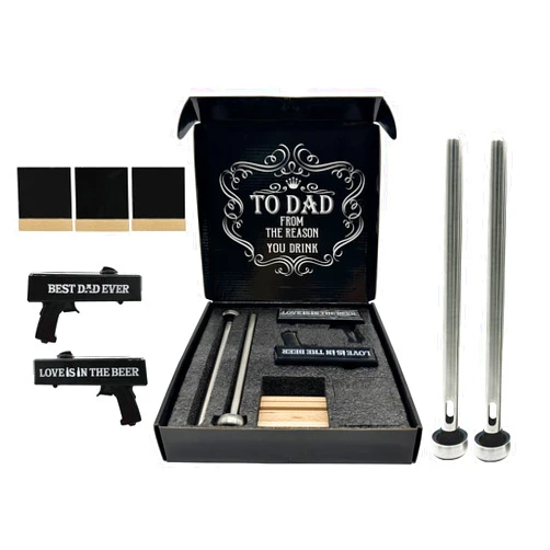 Tom Boy Gifts for Dad Fathers Day, Dad Gifts from Daughter, Dad Birthday Gifts Beer Bottle Opener Launcher, The Beer Cap & Beer Sticks, Cool Gifts for Dad Beer Lover Father s Day, Bitthday, Christmas